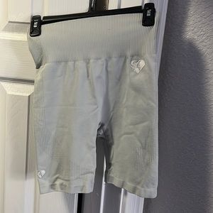 Workout biker shorts.